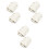 6 Pcs White Cupboard Door Closer 3