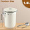 (1.8L) Stainless Steel Coffee Storage Container with Spoon 8