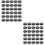 110Pcs Plastic Refillable Cream Jars Travel Cosmetics Storage Black 6