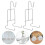 2Pcs Long- Iron Coffee Cup Stand Hanging Organizer 10