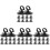 40Pcs Compact Black Silicone Light Bulb Remover Suction Cup for Home 1