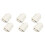 6 Pcs White Cupboard Door Closer 4