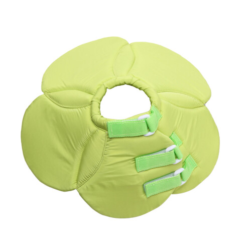 2Pcs Green Cloth Pet Collar Soft Durable Elizabethan Cone for 1