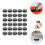 110Pcs Plastic Refillable Cream Jars Travel Cosmetics Storage Black 8
