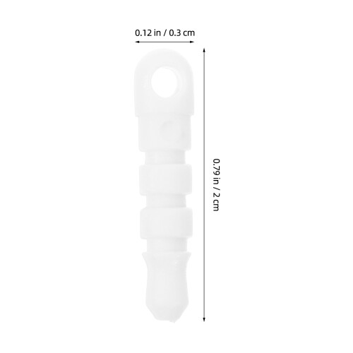 300Pièces Bouchons Blancs 3,5mm PVC Pour Appareils Mobiles 1