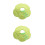 2Pcs Green Cloth Pet Collar Soft Durable Elizabethan Cone for 5