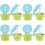 8Pièces Bouchons Verseurs Silicone Vert Réutilisables Lid Bouteille 5