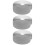 3Sets Silver Shock-Absorbent Handlebar Tape Nonslip Wrap for Bicycle 8