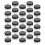 110Pcs Plastic Refillable Cream Jars Travel Cosmetics Storage Black 9