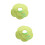 2Pcs Green Cloth Pet Collar Soft Durable Elizabethan Cone for 7