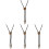 4Pcs Multi Color Adjustable Bolo Tie Necklace for Shirt Decor 1