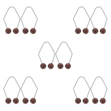 5Pairs Face Dimples Exerciser Metal Clip Trainer for Cheeks Black Tool