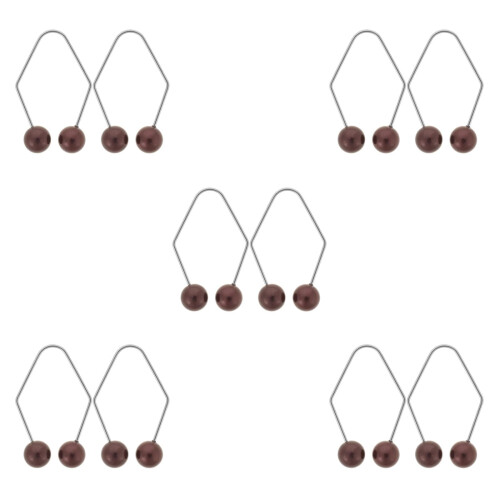 5Pairs Face Dimples Exerciser Metal Clip Trainer for Cheeks Black Tool