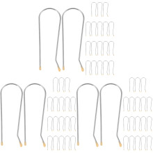 60Pcs Metal Hot Curler Clips U-Shaped Hair Roller Clamps for Styling