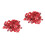 2Packs Red Resin Buttons Decorative Clothes Buckles 1