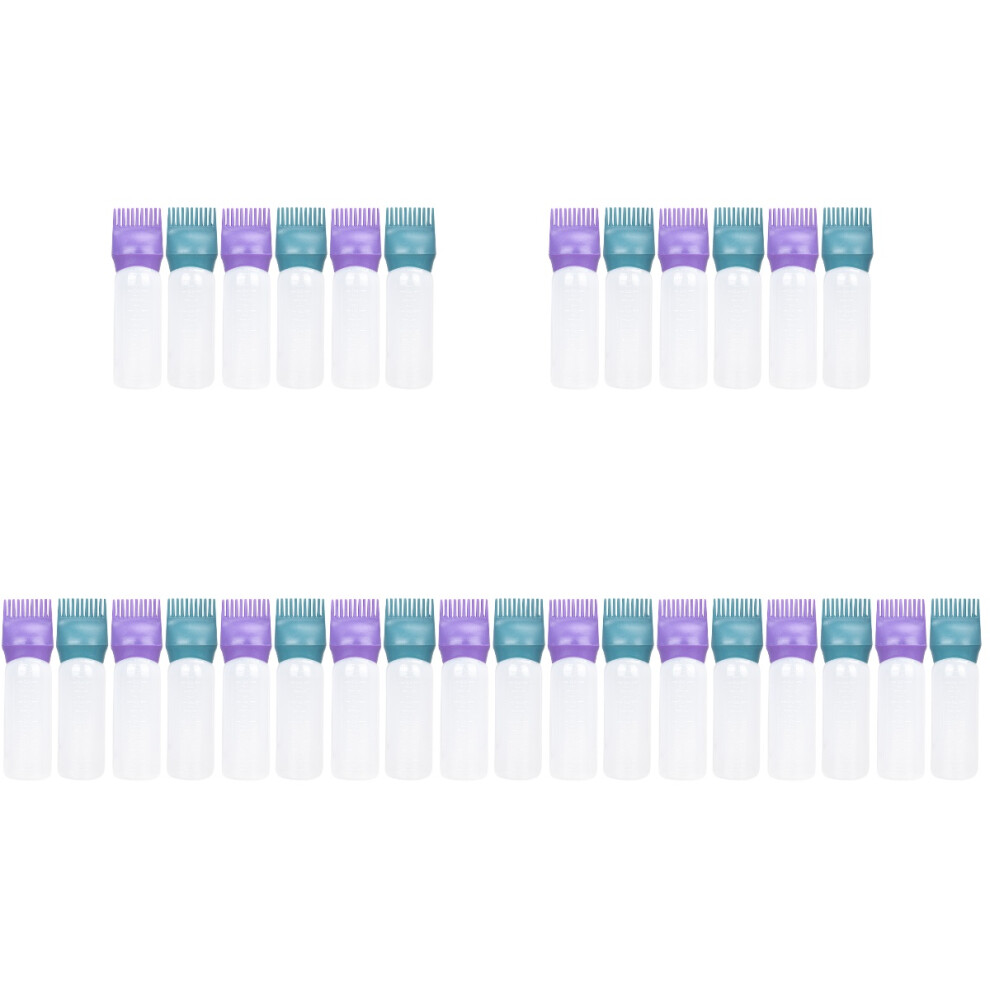30Pcs Hair Dye Root Bottle Comb Lightweight Reusable Plastic for Home