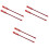 6Pcs Red Tubes Flexible Durable Elastic Bike Brake 3