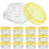 72Pcs Lightweight Yellow Plastic Face Cream Jars for Travel Use 2