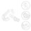 4Pcs Durable Plastic Hamster Cage Tubes White Animal Cage Accessories 9
