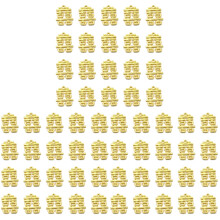 60Pcs Fine Workmanship Golden Alloy Charm Pendants for DIY