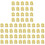 60Pcs Fine Workmanship Golden Alloy Charm Pendants for DIY 1