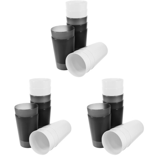 30Pcs Strong Plastic Mouthwash Cups Assorted Colors Toothbrush Holders