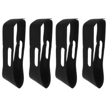 4Pcs Comfortable Anti Snore Chin Strap for Users Breathable Black