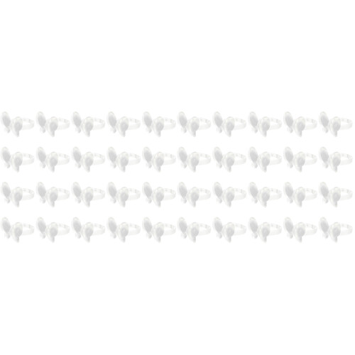 100Pcs Clear Nail Art Ring Display Stand for Professional Nail Display