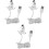 3Pièces Câbles Charge USB Téléphone Chien Plastique 4