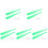 5Sets Light Green Plastic Baseball Bat Set for Toddlers Training Toy 1