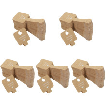 500Pcs Durable Brown Kraft Necklace Display Cards for Jewelry Supplies