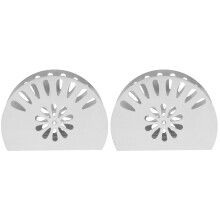 2Pcs Silver Napkin Holder Stand for Home and Restaurant