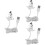 3Pièces Câbles Charge USB Téléphone Chien Plastique 7