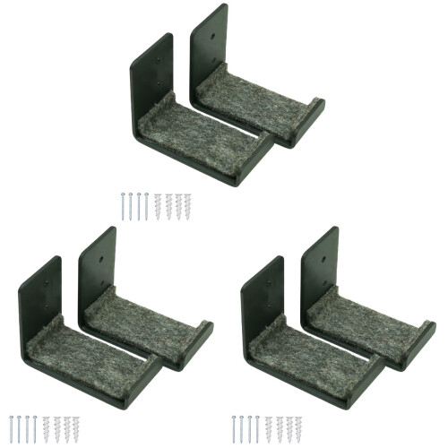 6Pcs Sturdy Metal Snowboard Wall Mount Holder -Saving Rack