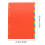 Orange Paper Binder Dividers with Tabs for Office Use 11