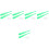 5Sets Light Green Plastic Baseball Bat Set for Toddlers Training Toy 5
