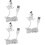 3Pièces Câbles Charge USB Téléphone Chien Plastique 8