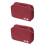 2Pcs Cable Carrying Case Waterproof Small Electronics Bag Travel Pouch 5