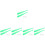 5Sets Light Green Plastic Baseball Bat Set for Toddlers Training Toy 6