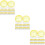 72Pcs Lightweight Yellow Plastic Face Cream Jars for Travel Use 10