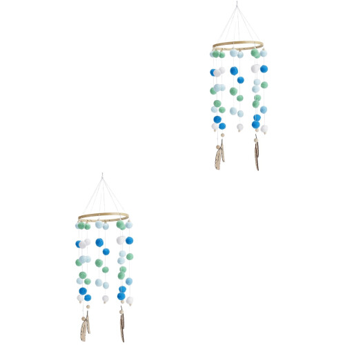 2 Pieces Wind Chimes Hanging Ornaments Backyard Decorations Outdoor 2