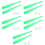 5Sets Light Green Plastic Baseball Bat Set for Toddlers Training Toy 8