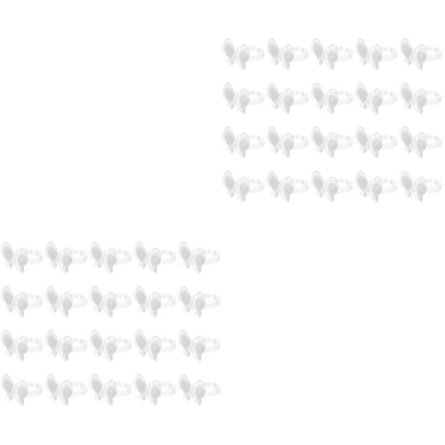 100Pcs Clear Nail Art Ring Display Stand for Professional Nail Display 1