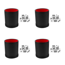 4Pcs Durable PU Cups Quiet Rolling for Tabletop & Party Games