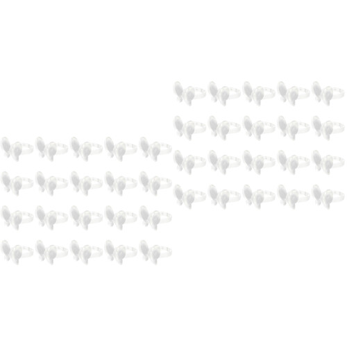 100Pcs Clear Nail Art Ring Display Stand for Professional Nail Display 2