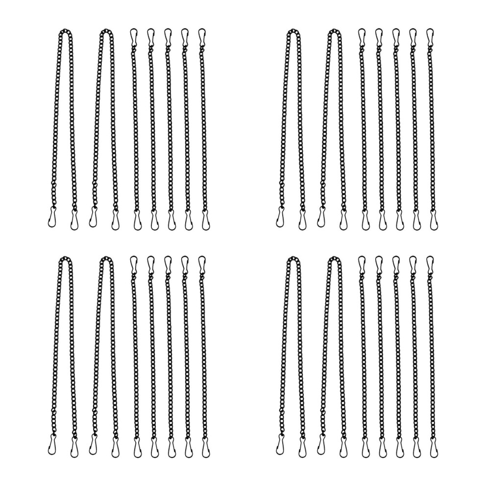 28Pcs Black Iron Hanging Chains For Signs Wind Chimes And Bird Feeders 3721089696799