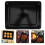 2Pcs Spacious Black Enamel Roasting Pans Induction Baking Sheets 2