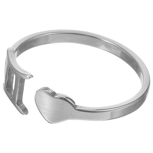 4Pcs Elegant Silver Open Rings Adjustable Rings for Ladies 2