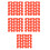 500Pcs Red Pinless Peepers for Chickens Lightweight & Protective 6