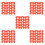 500Pcs Red Pinless Peepers for Chickens Lightweight & Protective 7